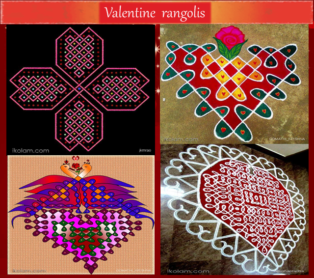 Valentine's day rangolis - Feb 14 - iKolam.com - valentine-page2.png